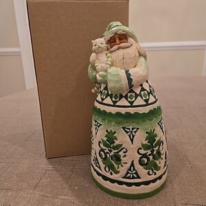 Jim Shore "Evergreen Santa" Figurine Original Box